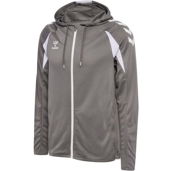 hummel Core 2.0 Zip Hoodie Herren - steel gray/white