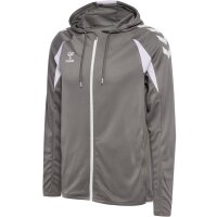 hummel Core 2.0 Zip Hoodie Herren - steel gray/white