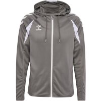 hummel Core 2.0 Zip Hoodie Herren - steel gray/white
