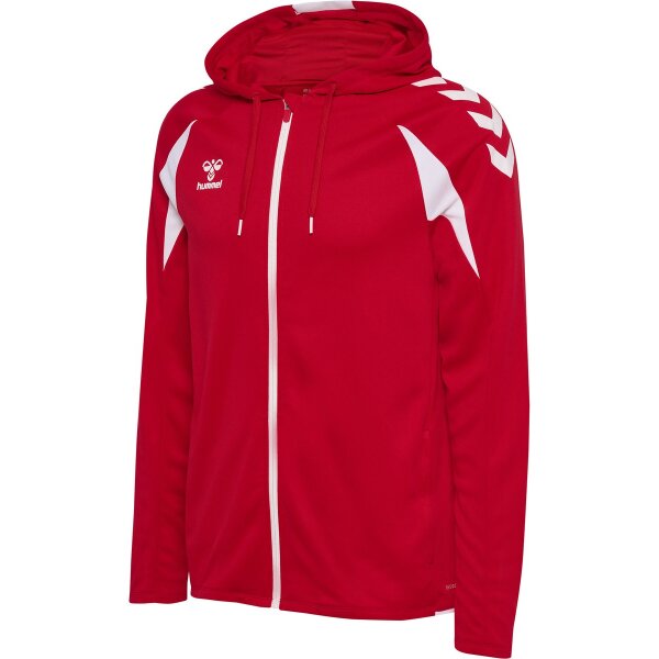 hummel Core 2.0 Zip Hoodie Herren - true red/white