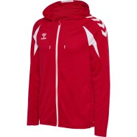 hummel Core 2.0 Zip Hoodie Herren - true red/white