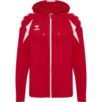 hummel Core 2.0 Zip Hoodie Herren - true red/white
