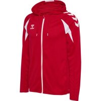 hummel Core 2.0 Zip Hoodie Herren - true red/white