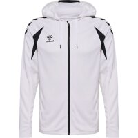 hummel Core 2.0 Zip Hoodie Herren - white/black