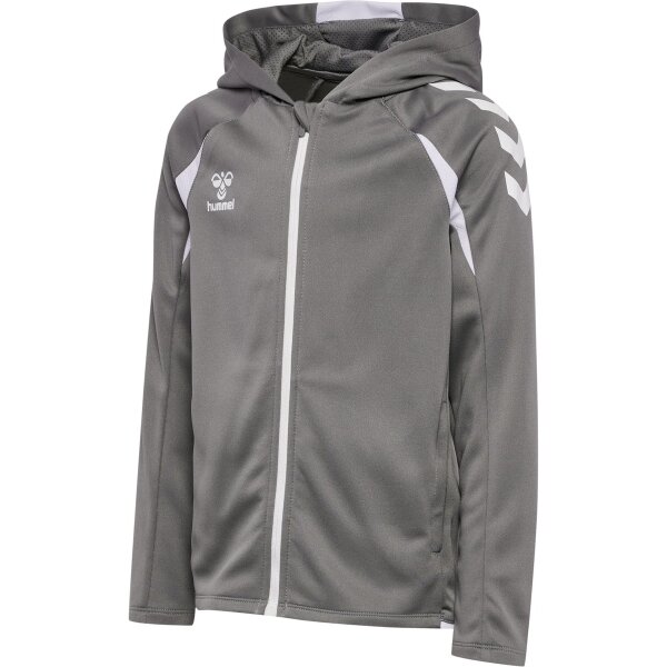 hummel Core 2.0 Zip Hoodie Kinder - steel gray/white