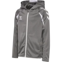 hummel Core 2.0 Zip Hoodie Kinder - steel gray/white