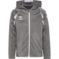 hummel Core 2.0 Zip Hoodie Kinder - steel gray/white