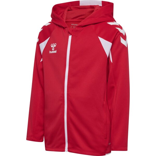hummel Core 2.0 Zip Hoodie Kinder - true red/white