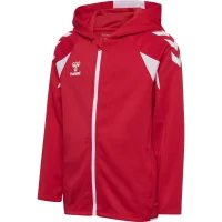 hummel Core 2.0 Zip Hoodie Kinder - true red/white