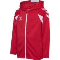 hummel Core 2.0 Zip Hoodie Kinder - true red/white