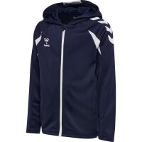 hummel Core 2.0 Zip Hoodie Kinder - marine/white