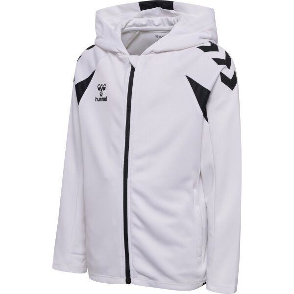 hummel Core 2.0 Zip Hoodie Kinder - white/black