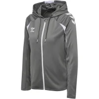 hummel Core 2.0 Zip Hoodie Damen - steel gray/white