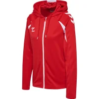 hummel Core 2.0 Zip Hoodie Damen - true red/white