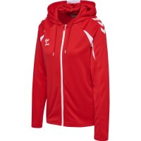hummel Core 2.0 Zip Hoodie Damen - true red/white