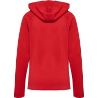 hummel Core 2.0 Zip Hoodie Damen - true red/white