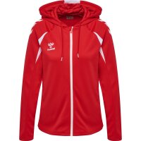 hummel Core 2.0 Zip Hoodie Damen - true red/white