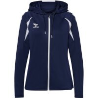 hummel Core 2.0 Zip Hoodie Damen - marine/white