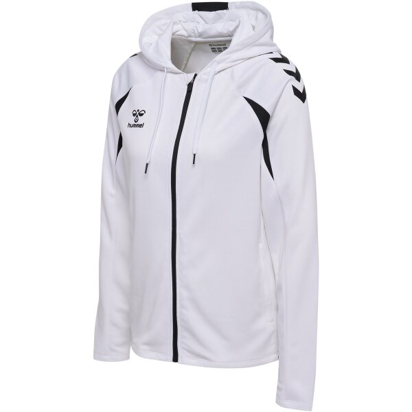 hummel Core 2.0 Zip Hoodie Damen - white/black