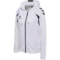 hummel Core 2.0 Zip Hoodie Damen - white/black