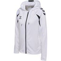 hummel Core 2.0 Zip Hoodie Damen - white/black