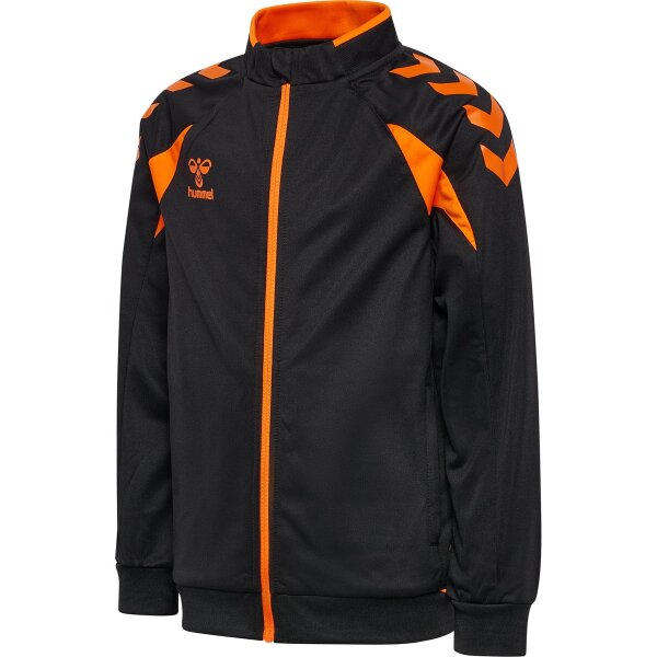hummel Core 2.0 Track Zip Trainingsjacke Kinder - black/orange tiger