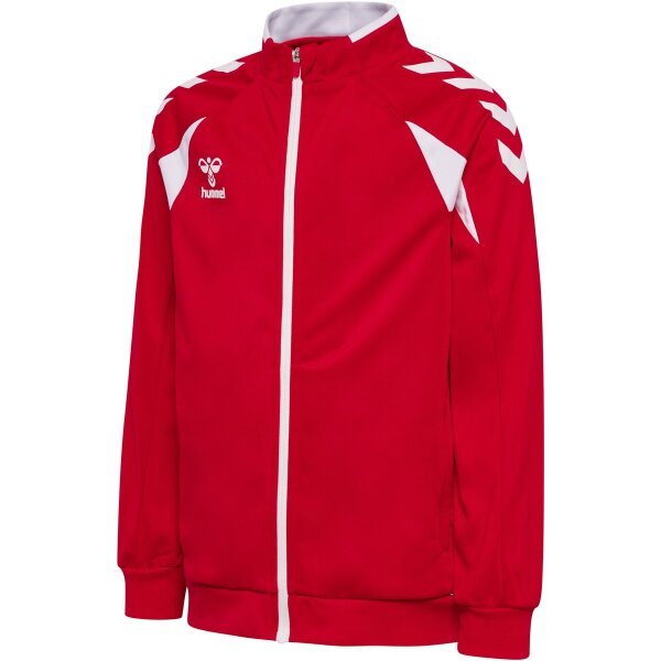 hummel Core 2.0 Track Zip Trainingsjacke Kinder - true red/white