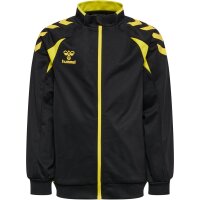 hummel Core 2.0 Track Zip Trainingsjacke Kinder - black/blazing yellow
