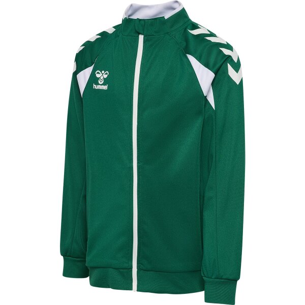 hummel Core 2.0 Track Zip Trainingsjacke Kinder - evergreen/white