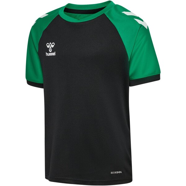 hummel Match League S/S Trikot Kinder - black/jelly bean