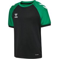hummel Match League S/S Trikot Kinder - black/jelly bean