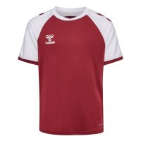 hummel Match League S/S Trikot Kinder - maroon/white