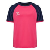 hummel Match League S/S Trikot Kinder - raspberry sorbet/marine