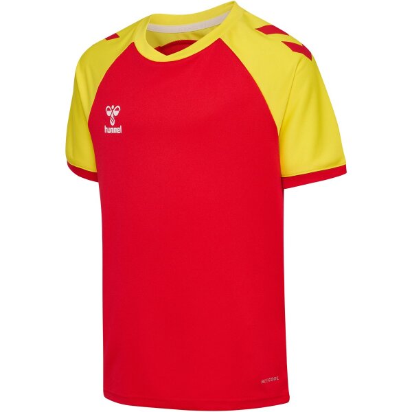 hummel Match League S/S Trikot Kinder - true red/blazing yellow