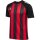 hummel Match Striped S/S Trikot - true red/black