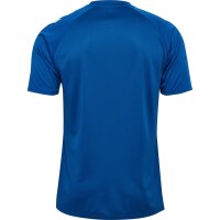 hummel Match Striped S/S Trikot - true blue/true red