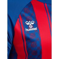 hummel Match Striped S/S Trikot - true blue/true red
