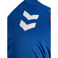 hummel Match Striped S/S Trikot - true blue/true red