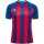 hummel Match Striped S/S Trikot - true blue/true red