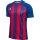 hummel Match Striped S/S Trikot - true blue/true red