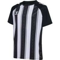 hummel Match Striped S/S Trikot Kinder - black/white