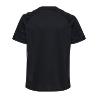 hummel Match Striped S/S Trikot Kinder - black/white