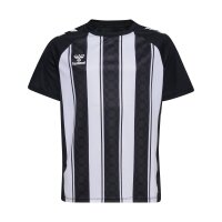 hummel Match Striped S/S Trikot Kinder - black/white