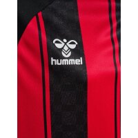 hummel Match Striped S/S Trikot Kinder - true red/black