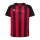 hummel Match Striped S/S Trikot Kinder - true red/black