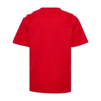 hummel Match Striped S/S Trikot Kinder - true red/white