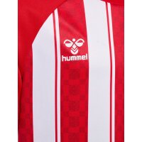 hummel Match Striped S/S Trikot Kinder - true red/white