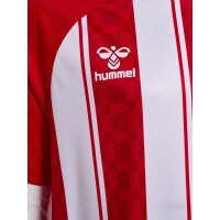 hummel Match Striped S/S Trikot Kinder - true red/white