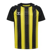 hummel Match Striped S/S Trikot Kinder - blazing yellow/black
