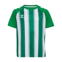 hummel Match Striped S/S Trikot Kinder - jelly bean/white